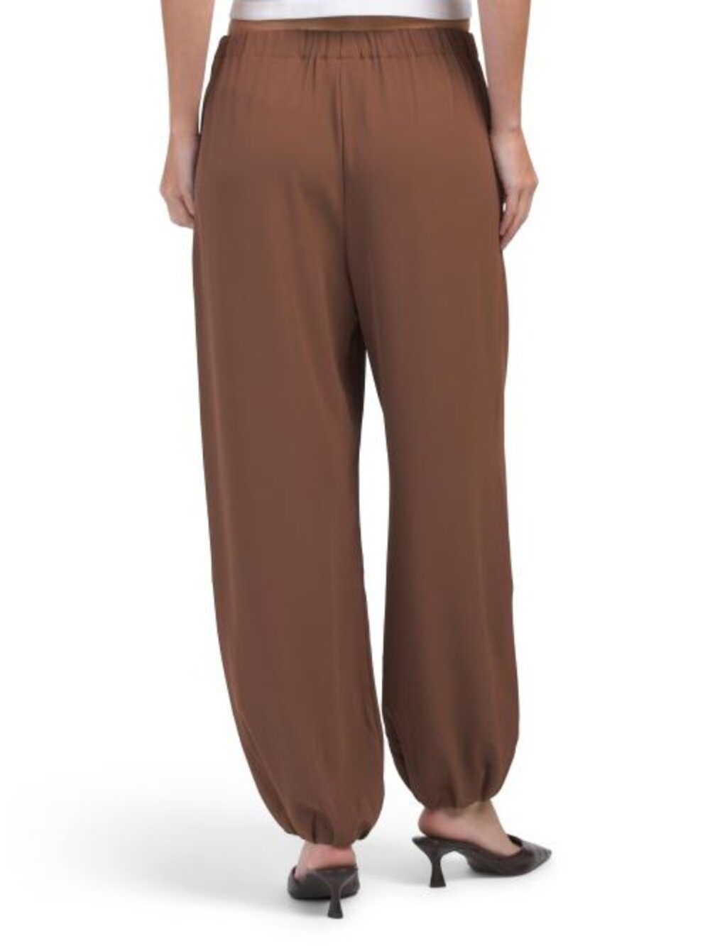 MELLODAY Luxe Crepe Balloon Pants - Picture 2 of 3